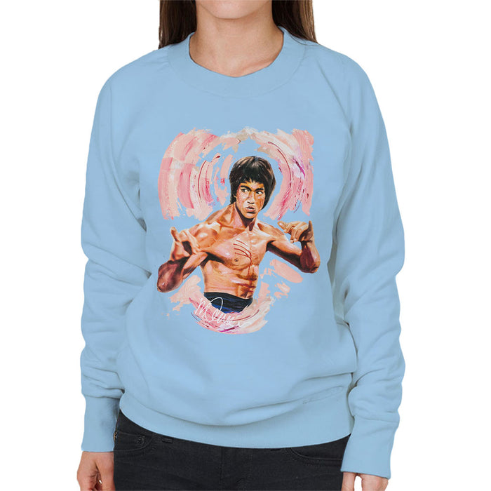 Sidney Maurer Original Portrait Of Bruce Lee Enter The Dragon Women's Sweatshirt