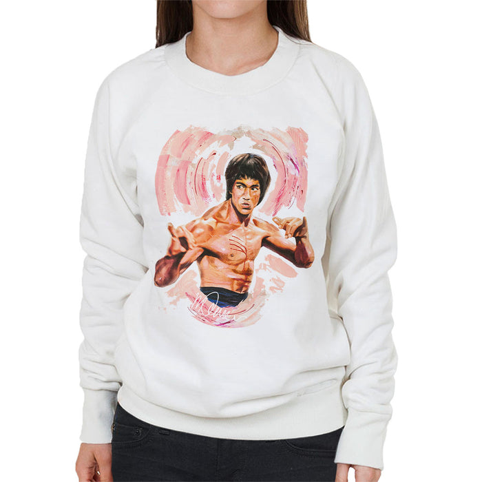 Sidney Maurer Original Portrait Of Bruce Lee Enter The Dragon Women's Sweatshirt