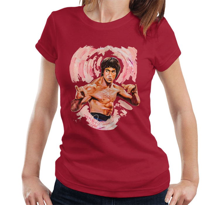 Sidney Maurer Original Portrait Of Bruce Lee Enter The Dragon Women's T-Shirt