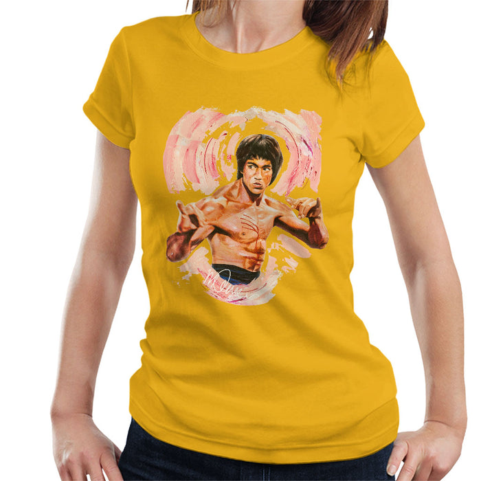 Sidney Maurer Original Portrait Of Bruce Lee Enter The Dragon Women's T-Shirt