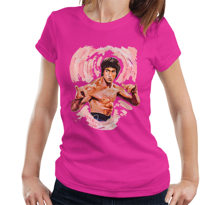 Sidney Maurer Original Portrait Of Bruce Lee Enter The Dragon Women's T-Shirt