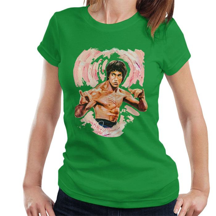 Sidney Maurer Original Portrait Of Bruce Lee Enter The Dragon Women's T-Shirt