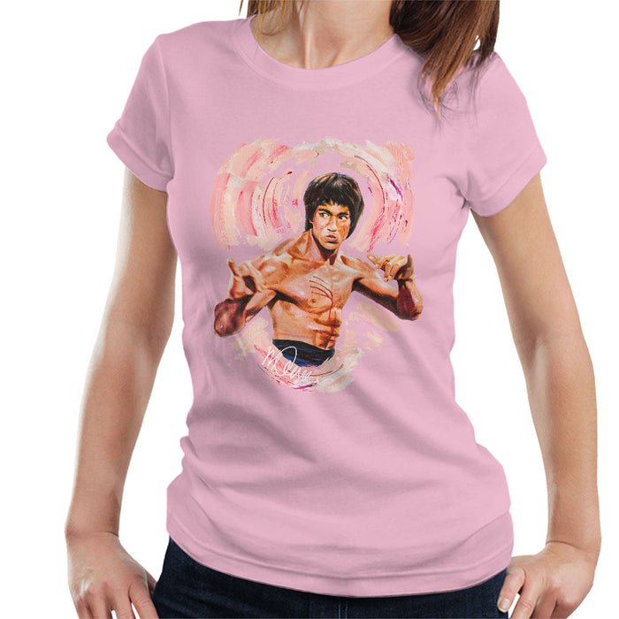 Sidney Maurer Original Portrait Of Bruce Lee Enter The Dragon Women's T-Shirt