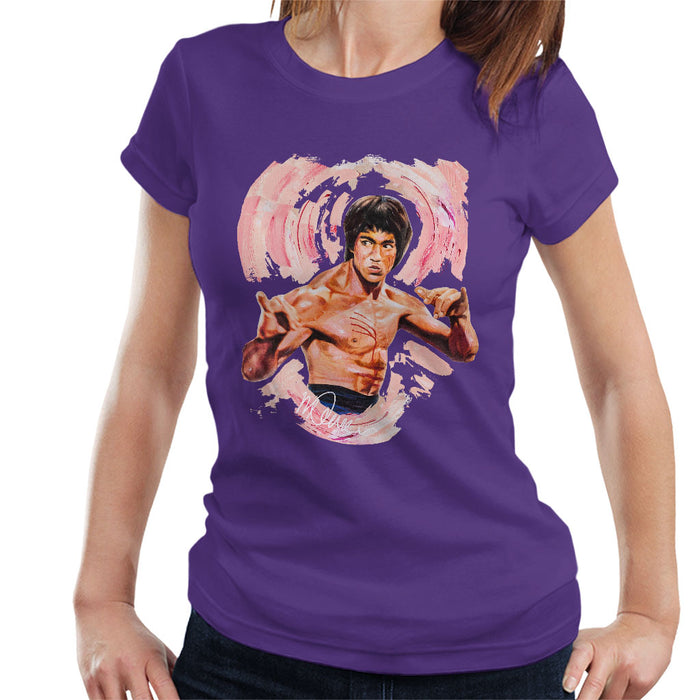Sidney Maurer Original Portrait Of Bruce Lee Enter The Dragon Women's T-Shirt
