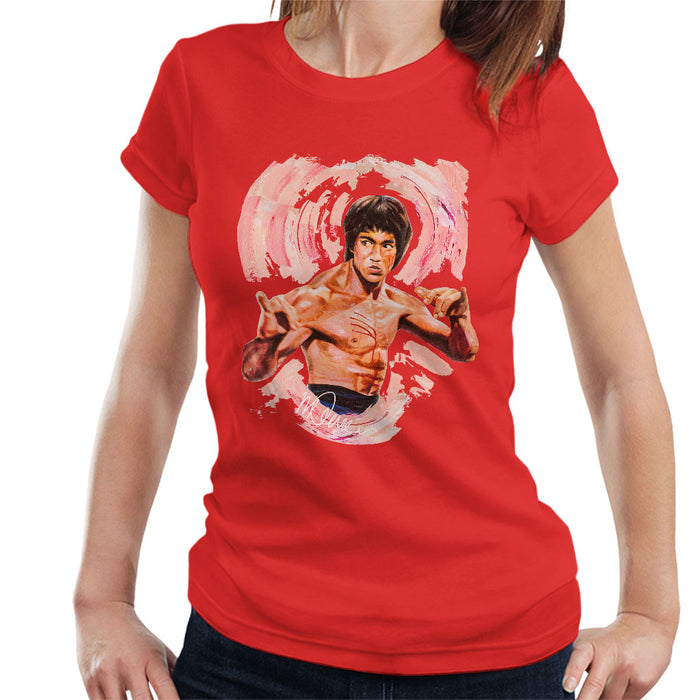 Sidney Maurer Original Portrait Of Bruce Lee Enter The Dragon Women's T-Shirt