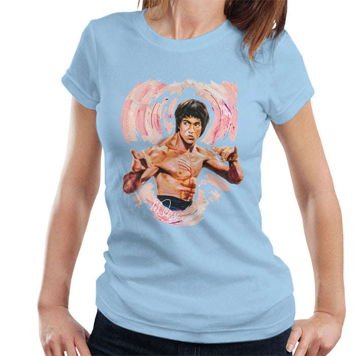 Sidney Maurer Original Portrait Of Bruce Lee Enter The Dragon Women's T-Shirt