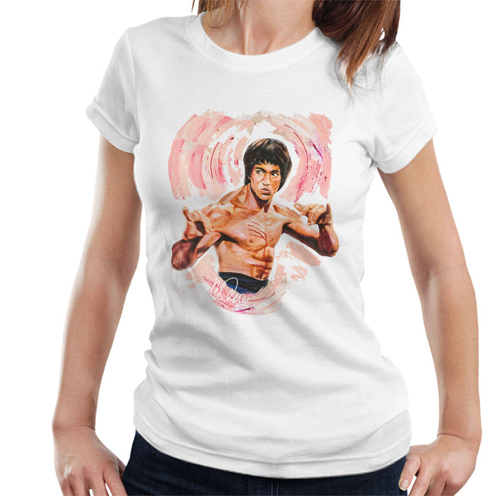 Sidney Maurer Original Portrait Of Bruce Lee Enter The Dragon Women's T-Shirt