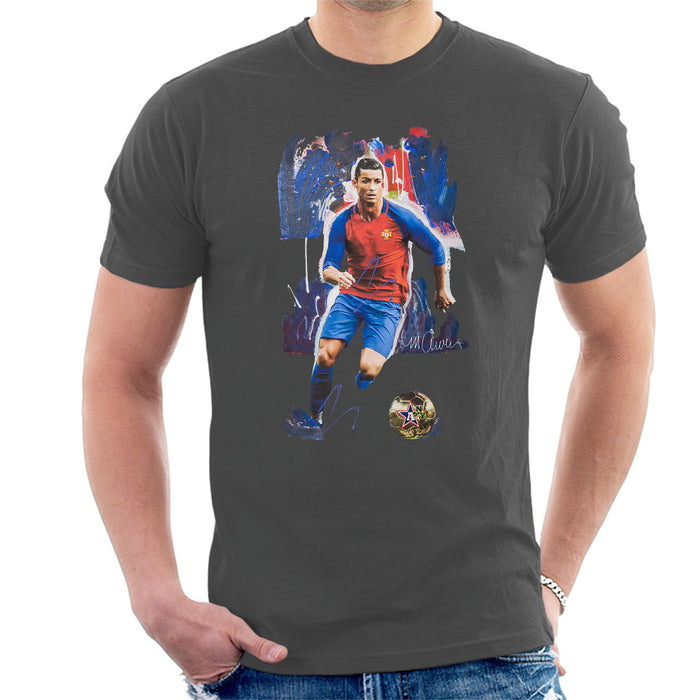 Sidney Maurer Original Portrait Of Cristiano Ronaldo Men's T-Shirt