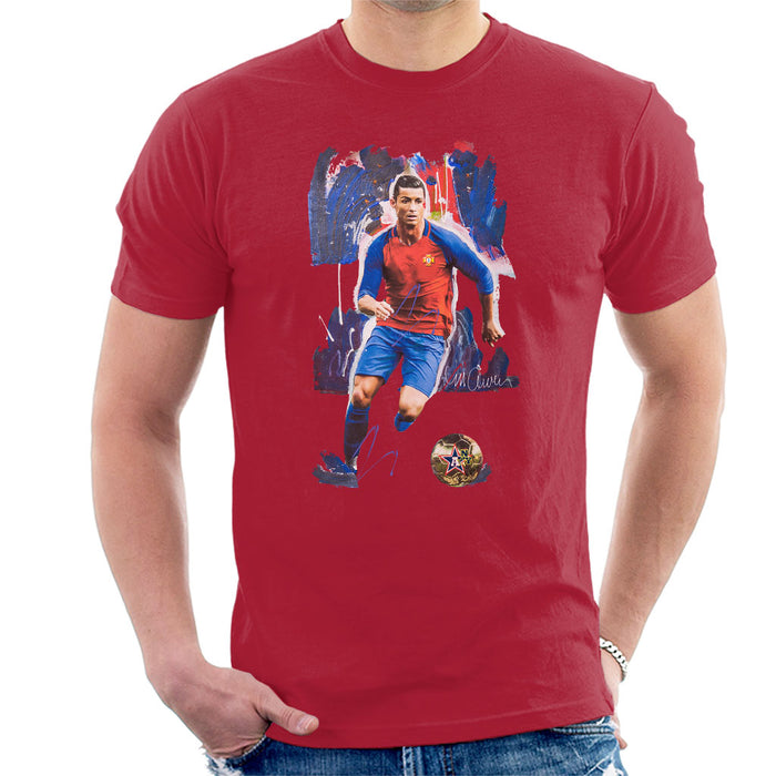 Sidney Maurer Original Portrait Of Cristiano Ronaldo Men's T-Shirt