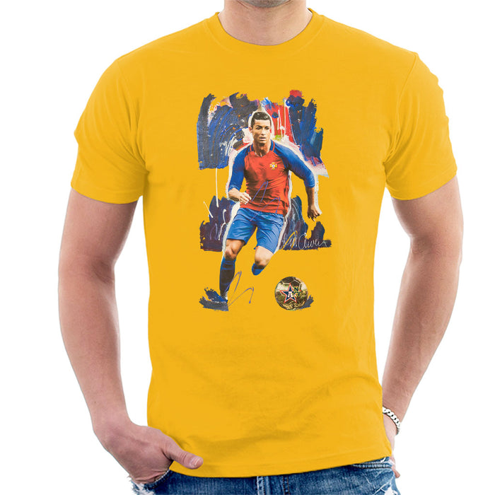 Sidney Maurer Original Portrait Of Cristiano Ronaldo Men's T-Shirt
