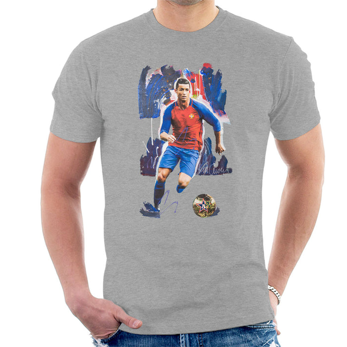 Sidney Maurer Original Portrait Of Cristiano Ronaldo Men's T-Shirt