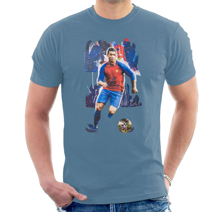 Sidney Maurer Original Portrait Of Cristiano Ronaldo Men's T-Shirt
