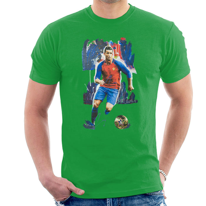 Sidney Maurer Original Portrait Of Cristiano Ronaldo Men's T-Shirt