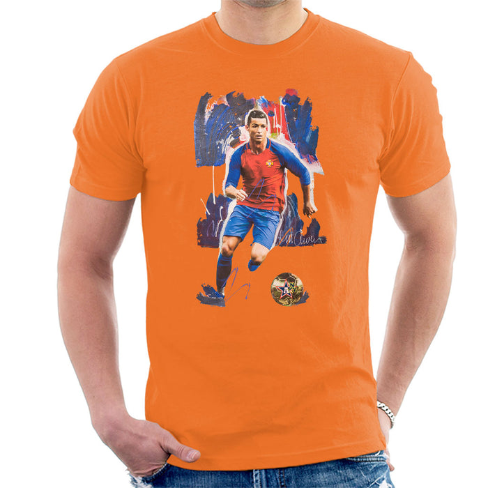 Sidney Maurer Original Portrait Of Cristiano Ronaldo Men's T-Shirt