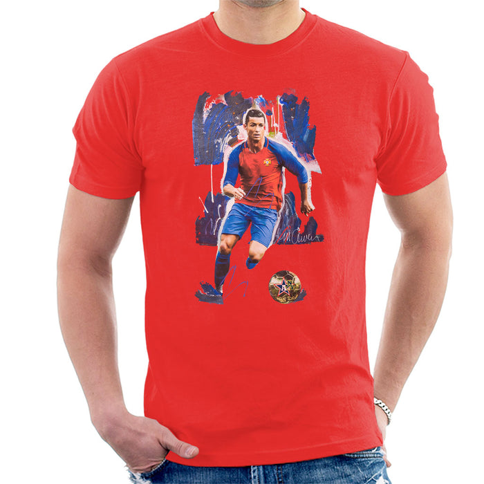 Sidney Maurer Original Portrait Of Cristiano Ronaldo Men's T-Shirt