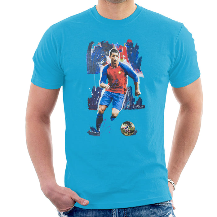 Sidney Maurer Original Portrait Of Cristiano Ronaldo Men's T-Shirt