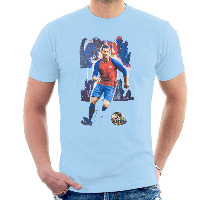 Sidney Maurer Original Portrait Of Cristiano Ronaldo Men's T-Shirt