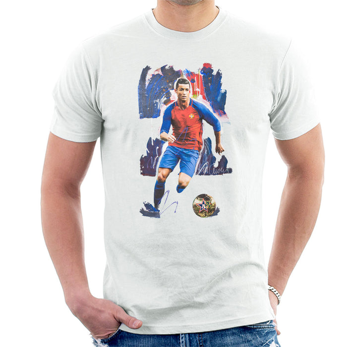 Sidney Maurer Original Portrait Of Cristiano Ronaldo Men's T-Shirt