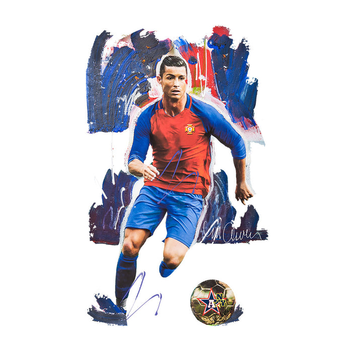 Sidney Maurer Original Portrait Of Cristiano Ronaldo Women's T-Shirt