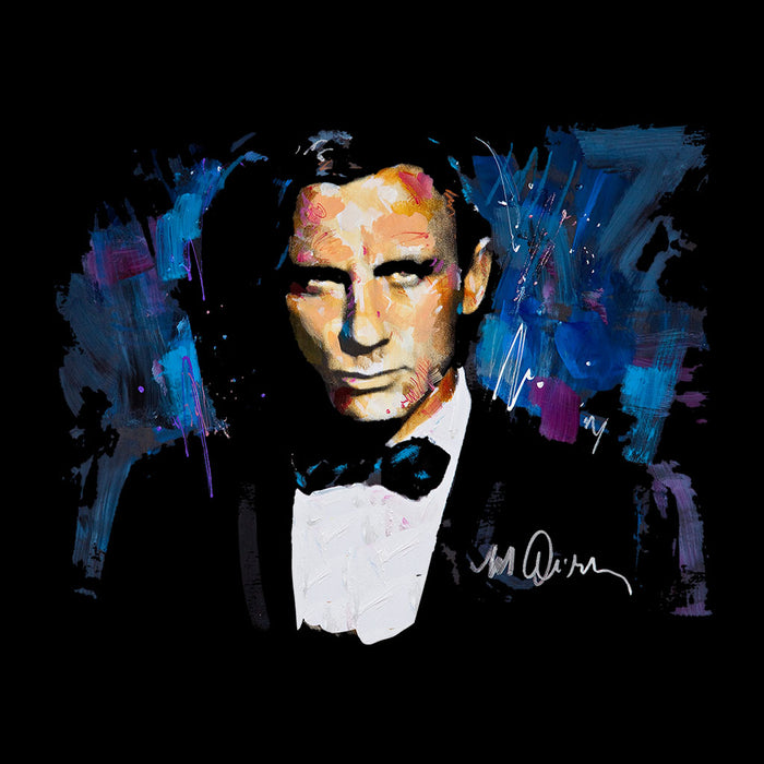 Sidney Maurer Original Portrait Of Daniel Craig James Bond Men's T-Shirt