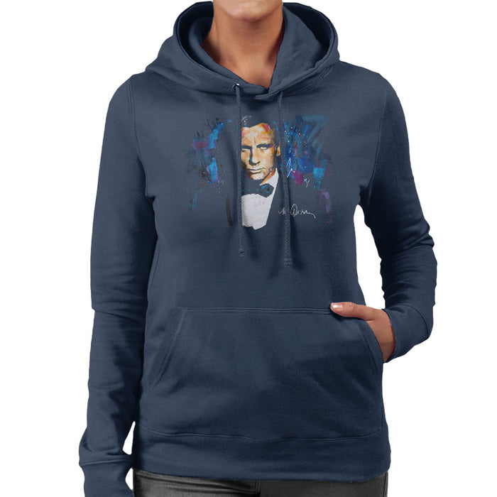 Sidney Maurer Original Portrait Of Daniel Craig James Bond Women's Hooded Sweatshirt