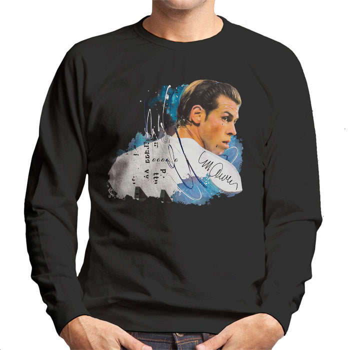 Sidney Maurer Original Portrait Of Gareth Bale Men's Sweatshirt