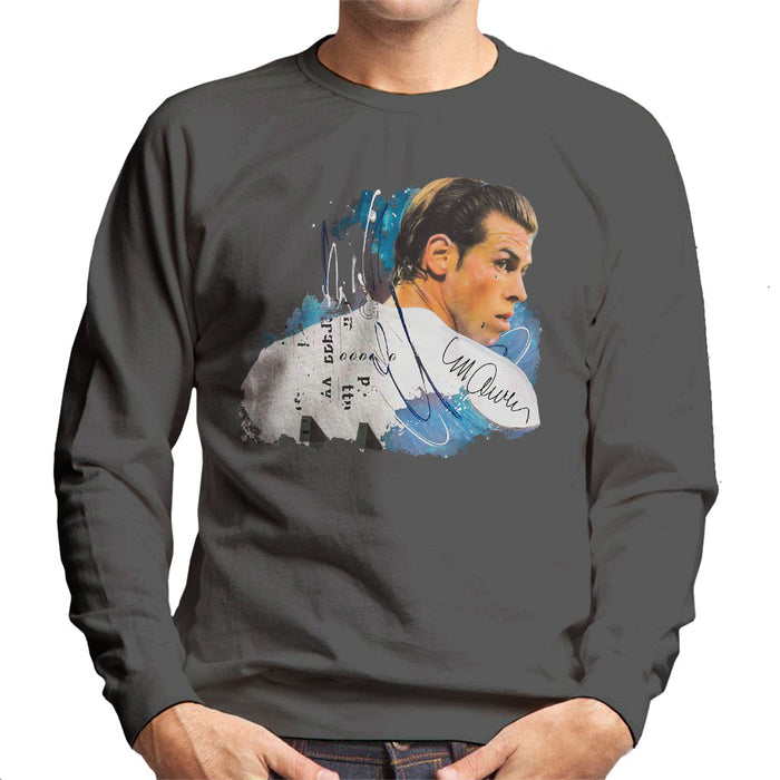 Sidney Maurer Original Portrait Of Gareth Bale Men's Sweatshirt