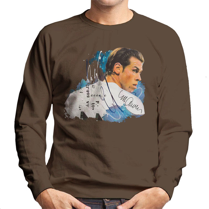 Sidney Maurer Original Portrait Of Gareth Bale Men's Sweatshirt