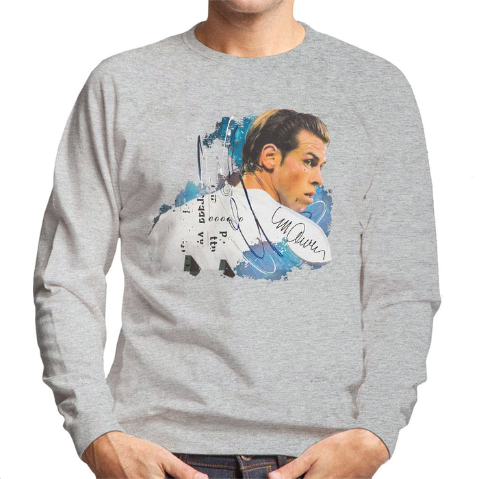 Sidney Maurer Original Portrait Of Gareth Bale Men's Sweatshirt