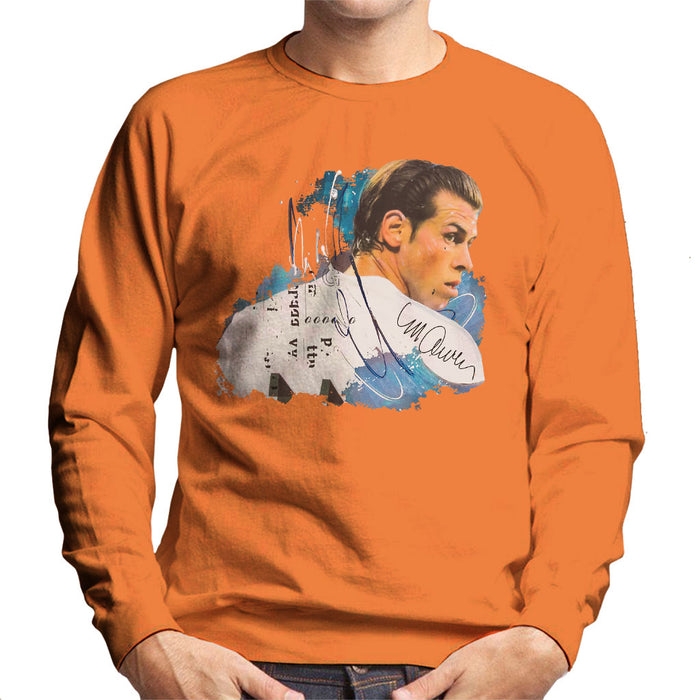Sidney Maurer Original Portrait Of Gareth Bale Men's Sweatshirt