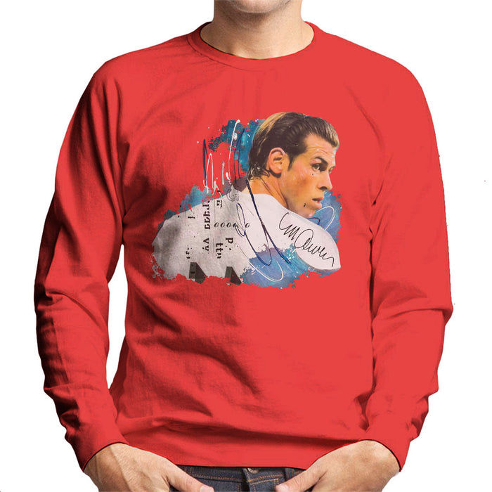 Sidney Maurer Original Portrait Of Gareth Bale Men's Sweatshirt