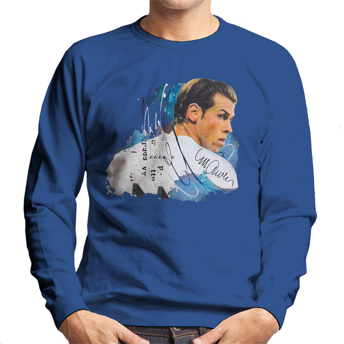 Sidney Maurer Original Portrait Of Gareth Bale Men's Sweatshirt