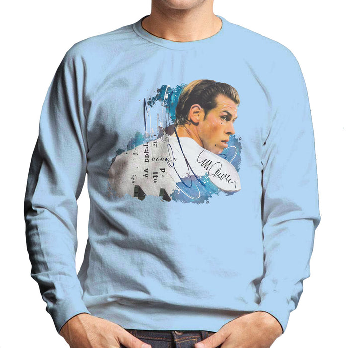 Sidney Maurer Original Portrait Of Gareth Bale Men's Sweatshirt