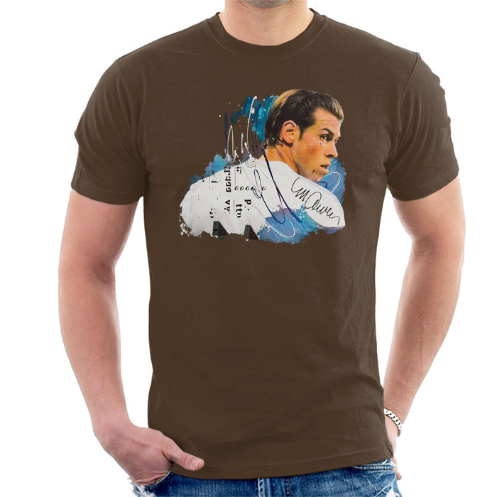 Sidney Maurer Original Portrait Of Gareth Bale Men's T-Shirt