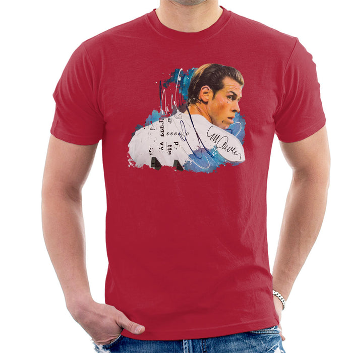Sidney Maurer Original Portrait Of Gareth Bale Men's T-Shirt