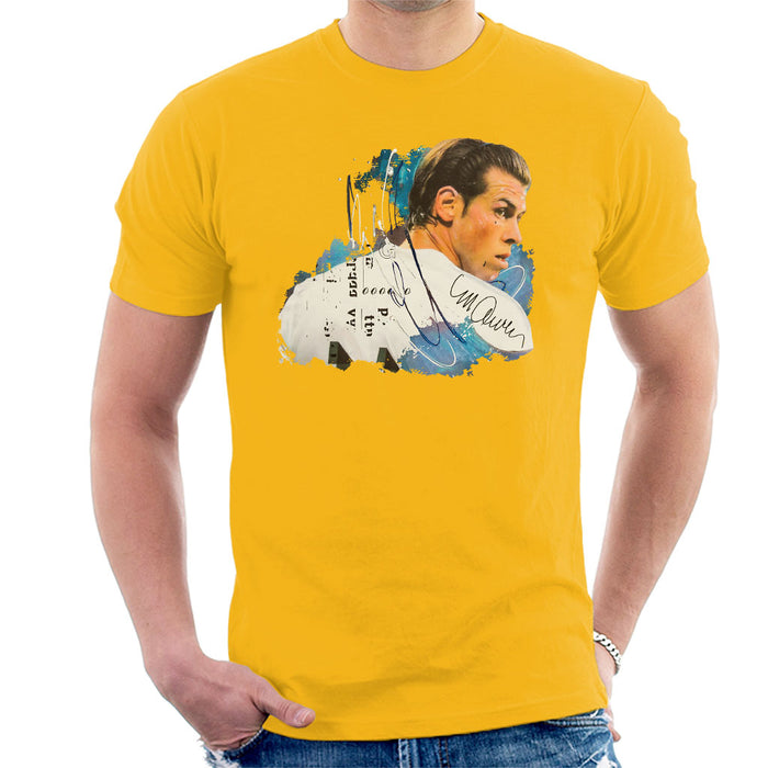 Sidney Maurer Original Portrait Of Gareth Bale Men's T-Shirt