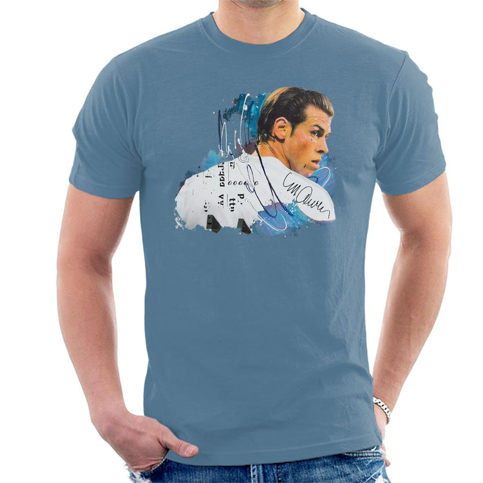 Sidney Maurer Original Portrait Of Gareth Bale Men's T-Shirt