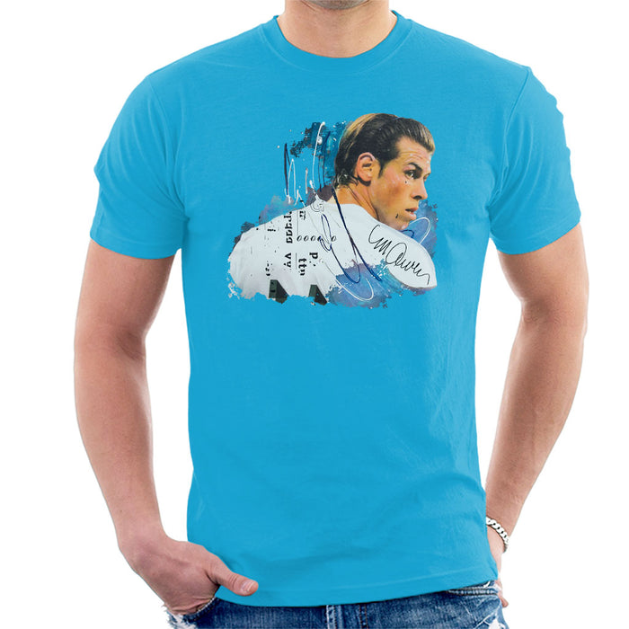 Sidney Maurer Original Portrait Of Gareth Bale Men's T-Shirt