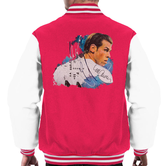 Sidney Maurer Original Portrait Of Gareth Bale Men's Varsity Jacket