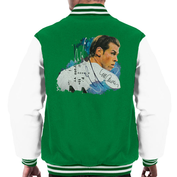 Sidney Maurer Original Portrait Of Gareth Bale Men's Varsity Jacket