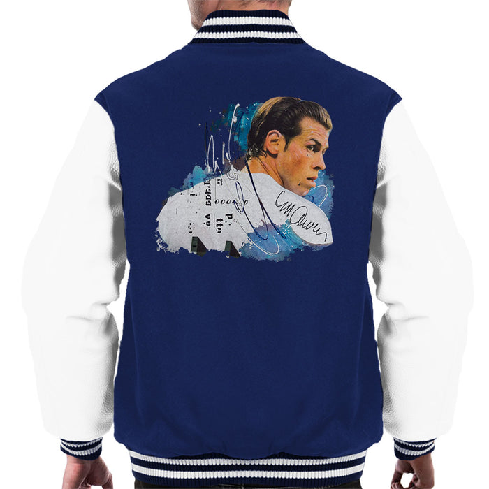 Sidney Maurer Original Portrait Of Gareth Bale Men's Varsity Jacket