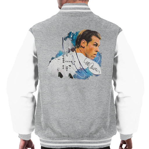 Sidney Maurer Original Portrait Of Gareth Bale Men's Varsity Jacket
