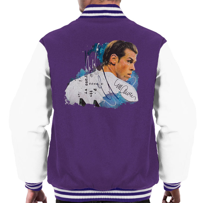 Sidney Maurer Original Portrait Of Gareth Bale Men's Varsity Jacket