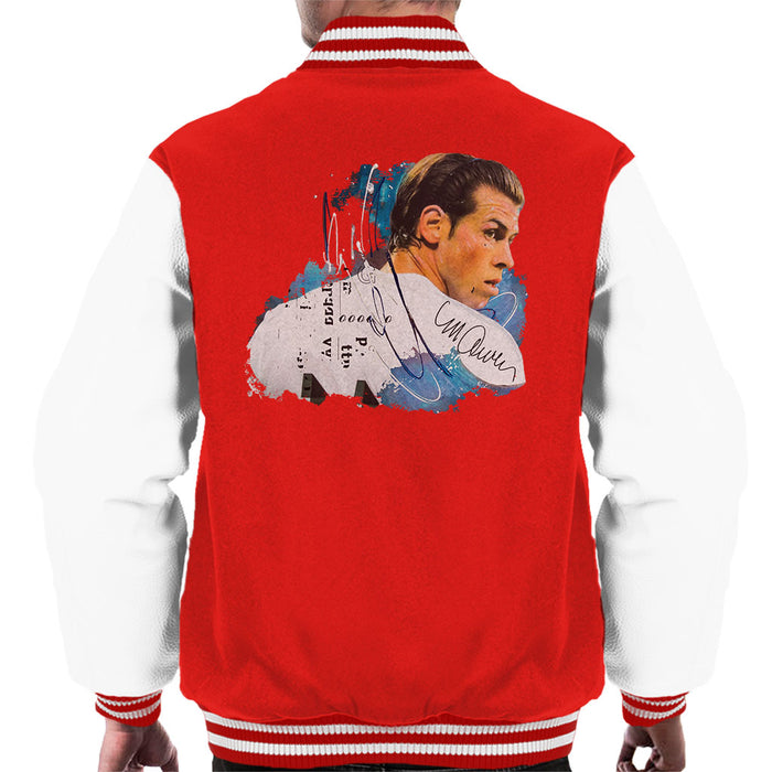 Sidney Maurer Original Portrait Of Gareth Bale Men's Varsity Jacket