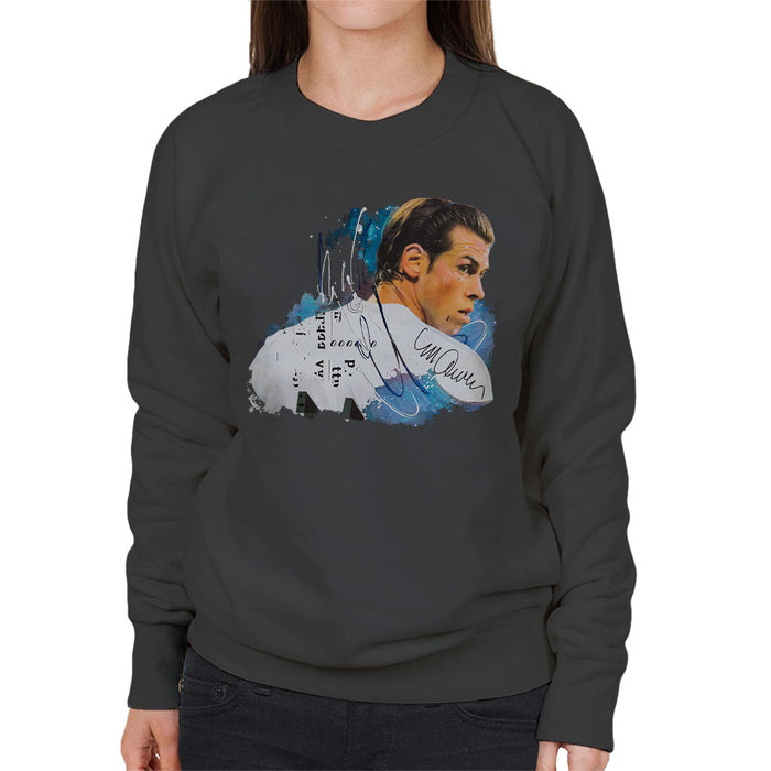 Sidney Maurer Original Portrait Of Gareth Bale Women's Sweatshirt