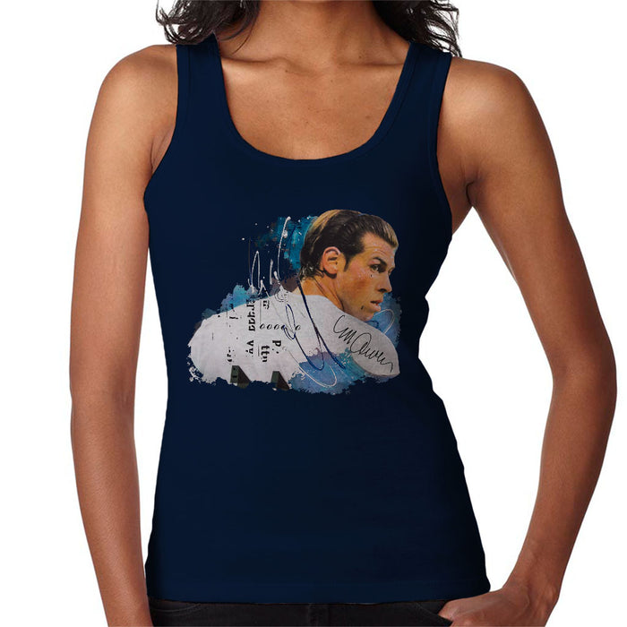Sidney Maurer Original Portrait Of Gareth Bale Women's Vest
