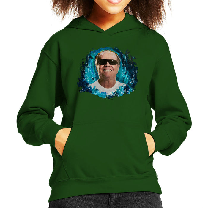 Sidney Maurer Original Portrait Of Jack Nicholson Kid's Hooded Sweatshirt