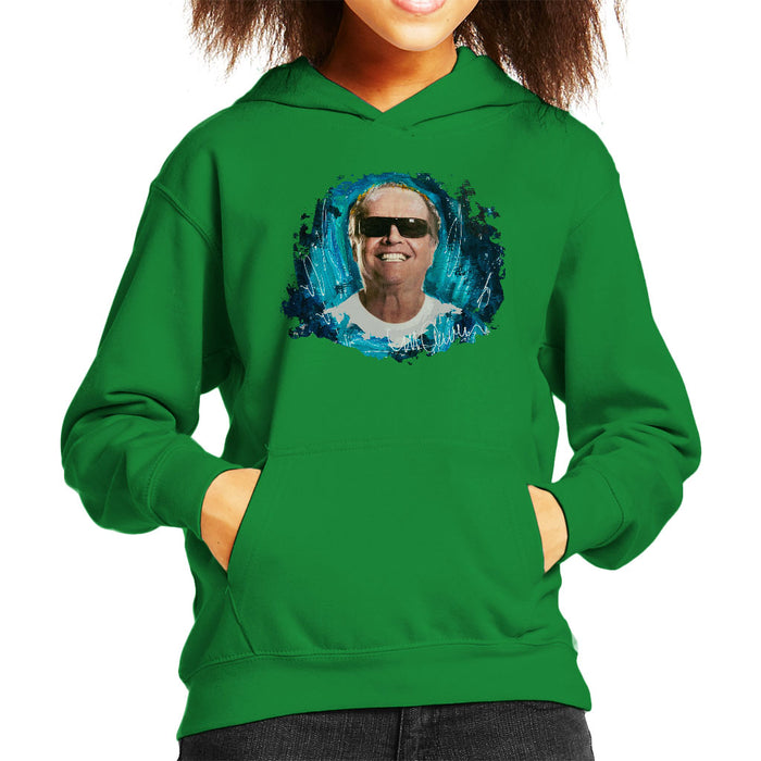 Sidney Maurer Original Portrait Of Jack Nicholson Kid's Hooded Sweatshirt