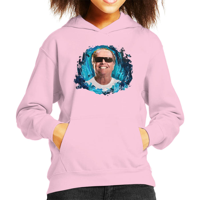 Sidney Maurer Original Portrait Of Jack Nicholson Kid's Hooded Sweatshirt