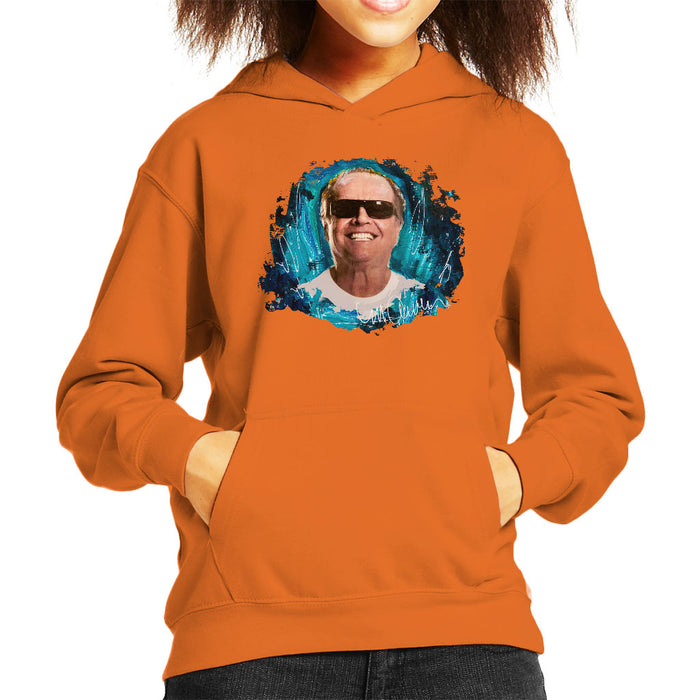 Sidney Maurer Original Portrait Of Jack Nicholson Kid's Hooded Sweatshirt